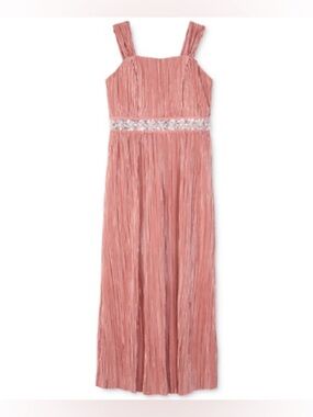 Amy’s closet girls beautiful pleated formal maxi dress